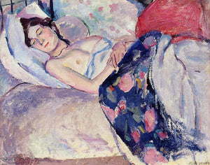  Jules Pascin Sleeping Woman - Art Print