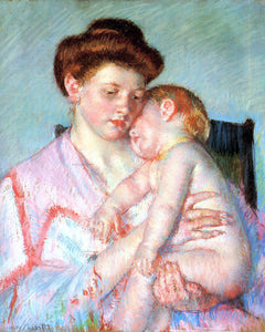  Mary Cassatt A Sleepy Baby - Art Print