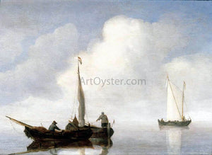  The Younger Willem Van de  Velde Small Craft in a Calm off the Dutch Coast - Art Print
