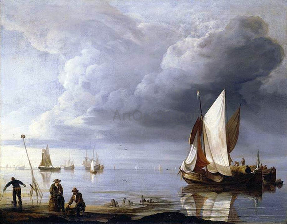  Hendrik Jakobsz Dubbels Small Dutch Vessels in a Calm - Art Print