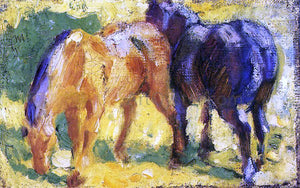  Franz Marc Small Horse Picture - Art Print