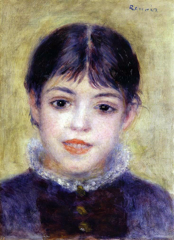  Pierre Auguste Renoir Smiling Young Girl - Art Print