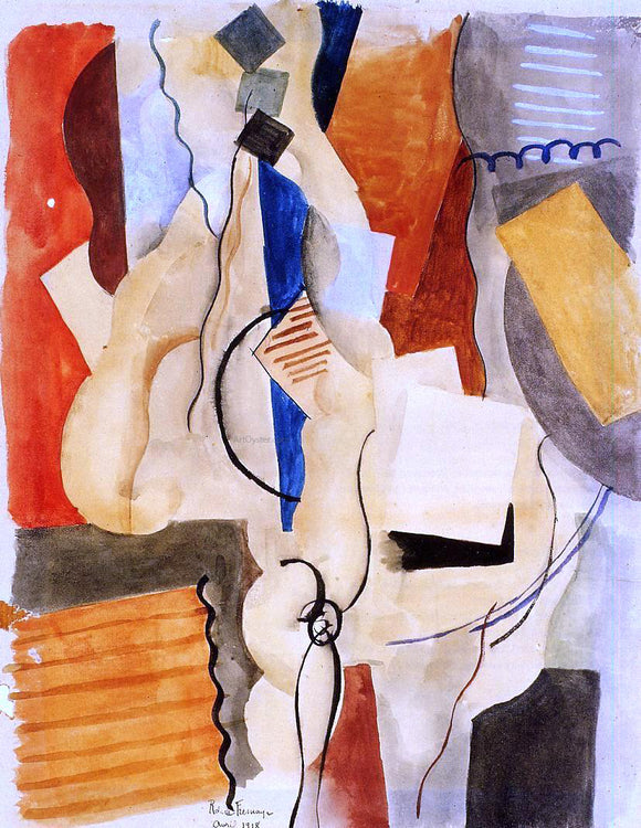  Roger De la Fresnaye Smoking in the Shelter - Art Print