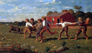  Winslow Homer Snap the Whip - Art Print