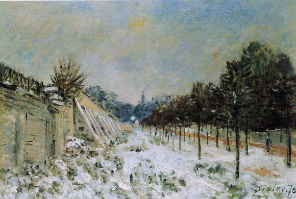  Alfred Sisley Snow at Marly-le-Roi - Art Print