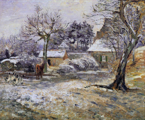  Camille Pissarro Snow at Montfoucault - Art Print