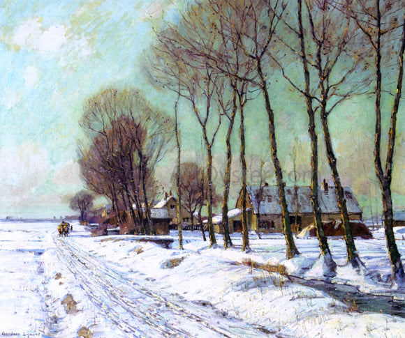  George Gardner Symons Snow Clad Fields in Morning Light - Art Print