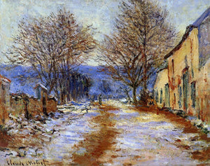  Claude Oscar Monet A Snow Effect at Limetz - Art Print