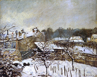  Alfred Sisley Snow Effect at Louveciennes - Art Print