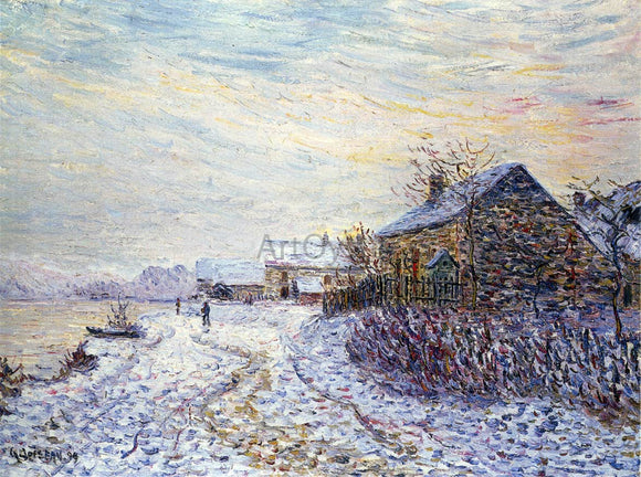  Gustave Loiseau Snow Rifts Near the Seine - Art Print