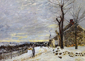  Alfred Sisley Snowy Weather at Veneux-Nadon - Art Print