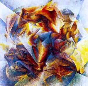  Umberto Boccioni Soccer (also known as Dynamic Action Image) - Art Print