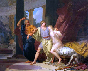  Jean-Baptiste Regnault Socrates Dragging Alcibiades from the Embrace of Aspasia - Art Print