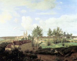  Jean-Baptiste-Camille Corot Soissons Seen from Mr. Henry's Factory - Art Print
