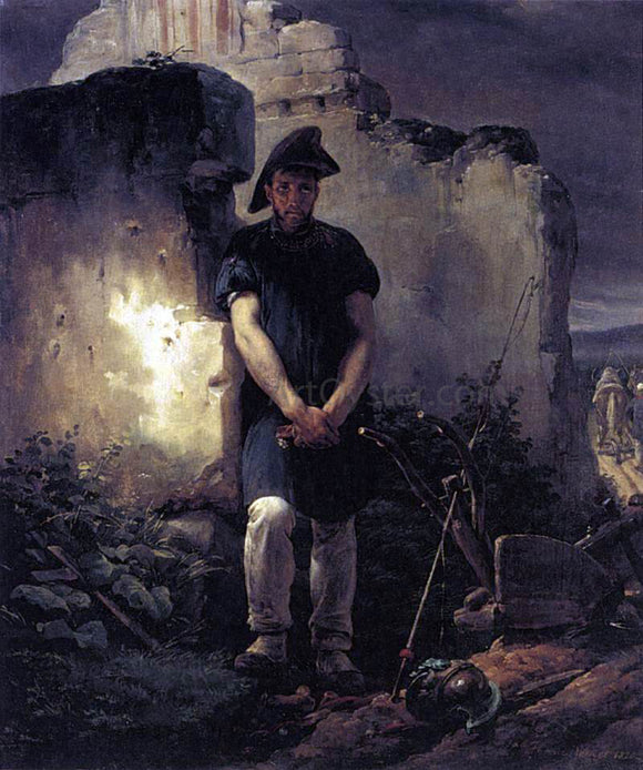  Horace Vernet Soldier-Labourer - Art Print