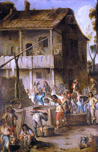  Cornelis De Wael Soldiers Before a Tavern - Art Print
