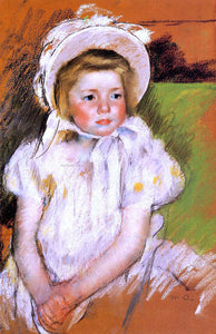  Mary Cassatt Somone in a White Bonnet - Art Print