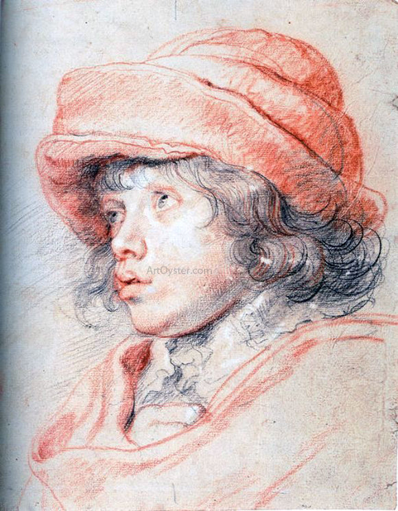  Peter Paul Rubens Son Nicolas with a Red Cap - Art Print