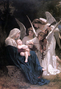  William Adolphe Bouguereau Song of the Angels - Art Print