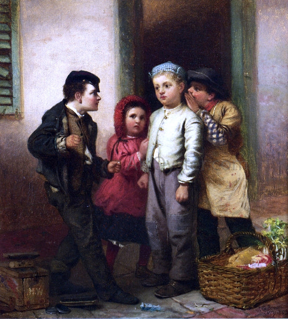  John George Brown Sorry He Spoke - Art Print