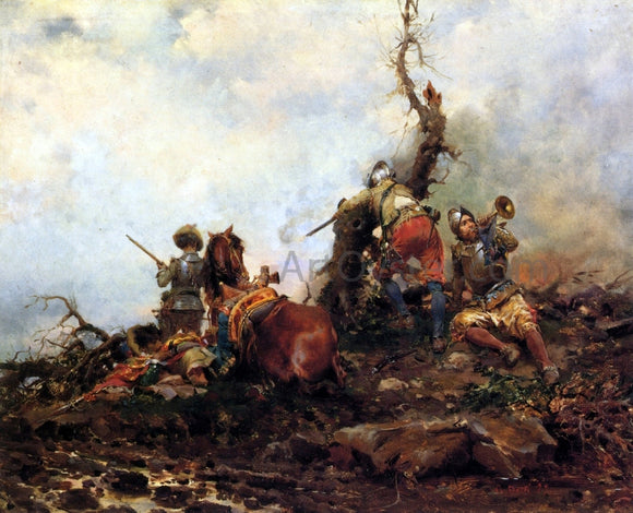  Cesare Augusto Detti Sounding of the Horn - Art Print
