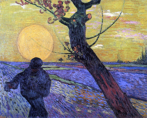  Vincent Van Gogh Sower with Setting Sun - Art Print