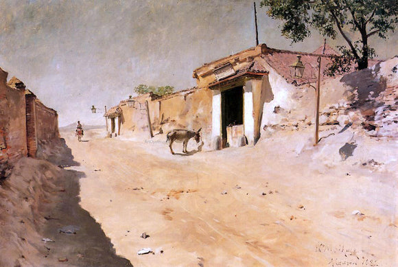  William Merritt Chase Spanish Village - Art Print