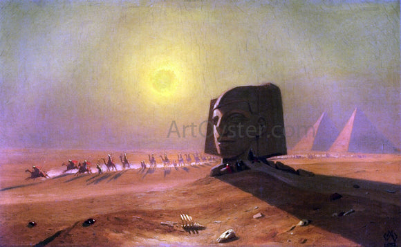  Marcus Waterman Sphinx in the Desert - Art Print