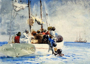  Winslow Homer Sponge Fishing - Art Print