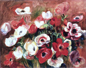  Pierre Auguste Renoir Spray of Anemones - Art Print