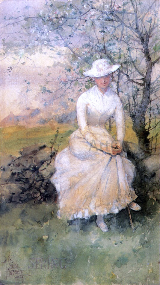  Frederick Childe Hassam Spring (also known as The Artist's Sister) - Art Print