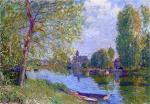  Alfred Sisley Spring at Moret on the Loing River - Art Print