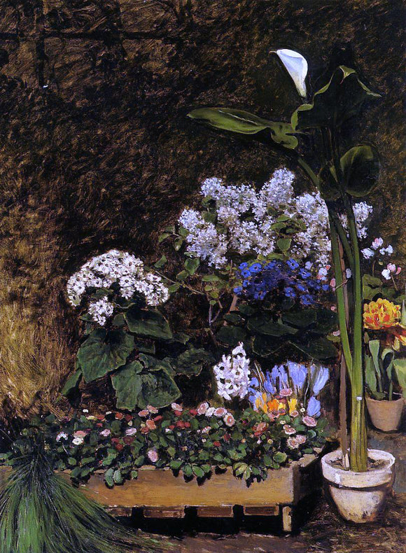  William Baptiste Baird Spring Flowers (also known as Woman in Flowers) - Art Print