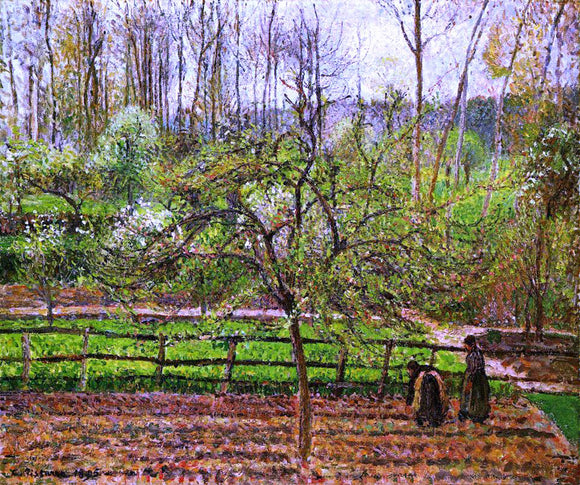  Camille Pissarro Spring, Gray Weather, Eragny - Art Print