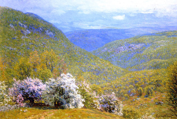  John Joseph Enneking A Spring Hillside - Art Print