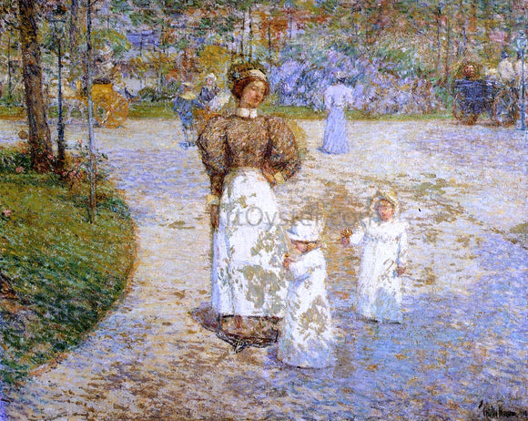  Frederick Childe Hassam Spring in Central Park (also known as Springtime) - Art Print