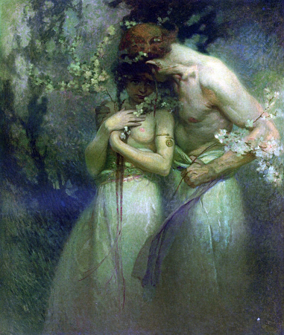  Alphonse Maria Mucha A Spring Night - Art Print