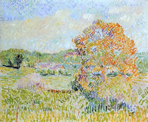  Camille Pissarro Springtime at Eragny (study) - Art Print