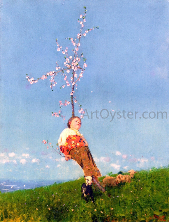  Francesco Paolo Michetti Springtime - Art Print