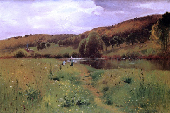  Ernest Parton Springtime on the Thames, England - Art Print