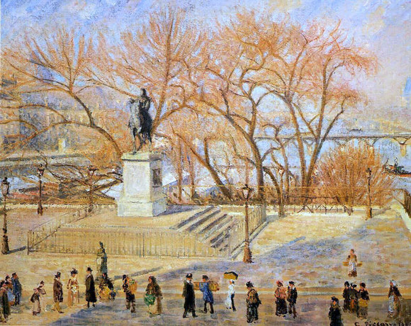  Camille Pissarro Square du Vert-Galant: Sunny Morning - Art Print