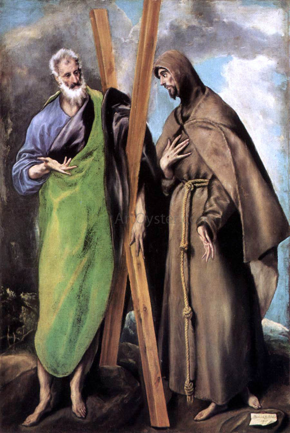  El Greco St Andrew and St Francis - Art Print