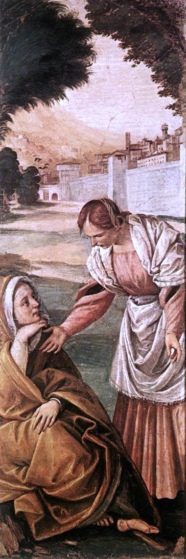  Gaudenzio Ferrari St Anne Consoled by a Woman - Art Print