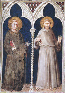  Simone Martini St Anthony and St Francis - Art Print