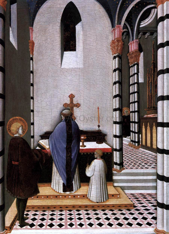  Master the Osservanza St Anthony at Mass Dedicates His Life to God - Art Print