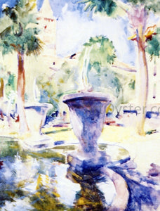  Charles Webster Hawthorne St. Augustine Fountain - Art Print