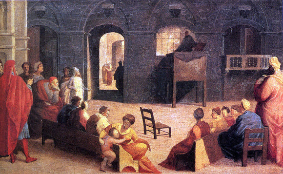  Domenico Beccafumi St. Bernardino Of Siena Preaching - Art Print