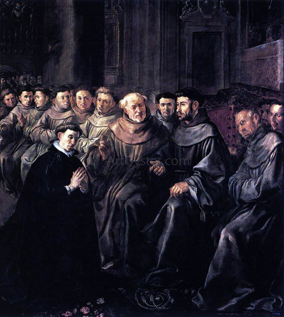  The Elder Francisco De  Herrera St Bonaventure Enters the Franciscan Order - Art Print