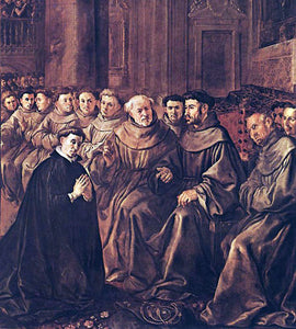  The Elder Francisco De Herrera St Bonaventure Joins the Franciscan Order - Art Print