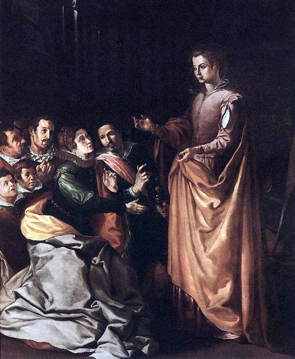  The Elder Francisco De Herrera St Catherine Appearing to the Prisoners - Art Print